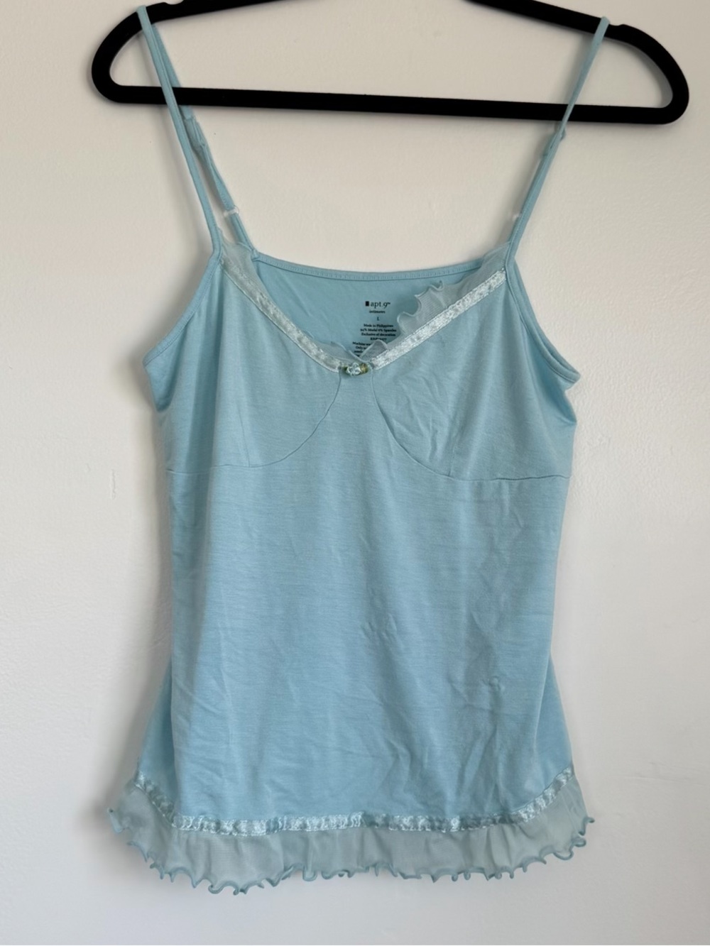 Apt. 9 Light Blue Lace-Trim Camisole